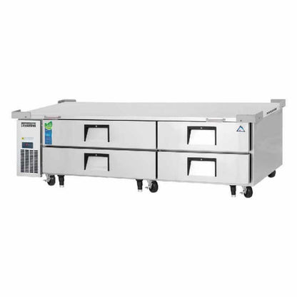 Everest Commercial 84" Chef Base Refrigerator 4 Drawers - ECB82-84D4