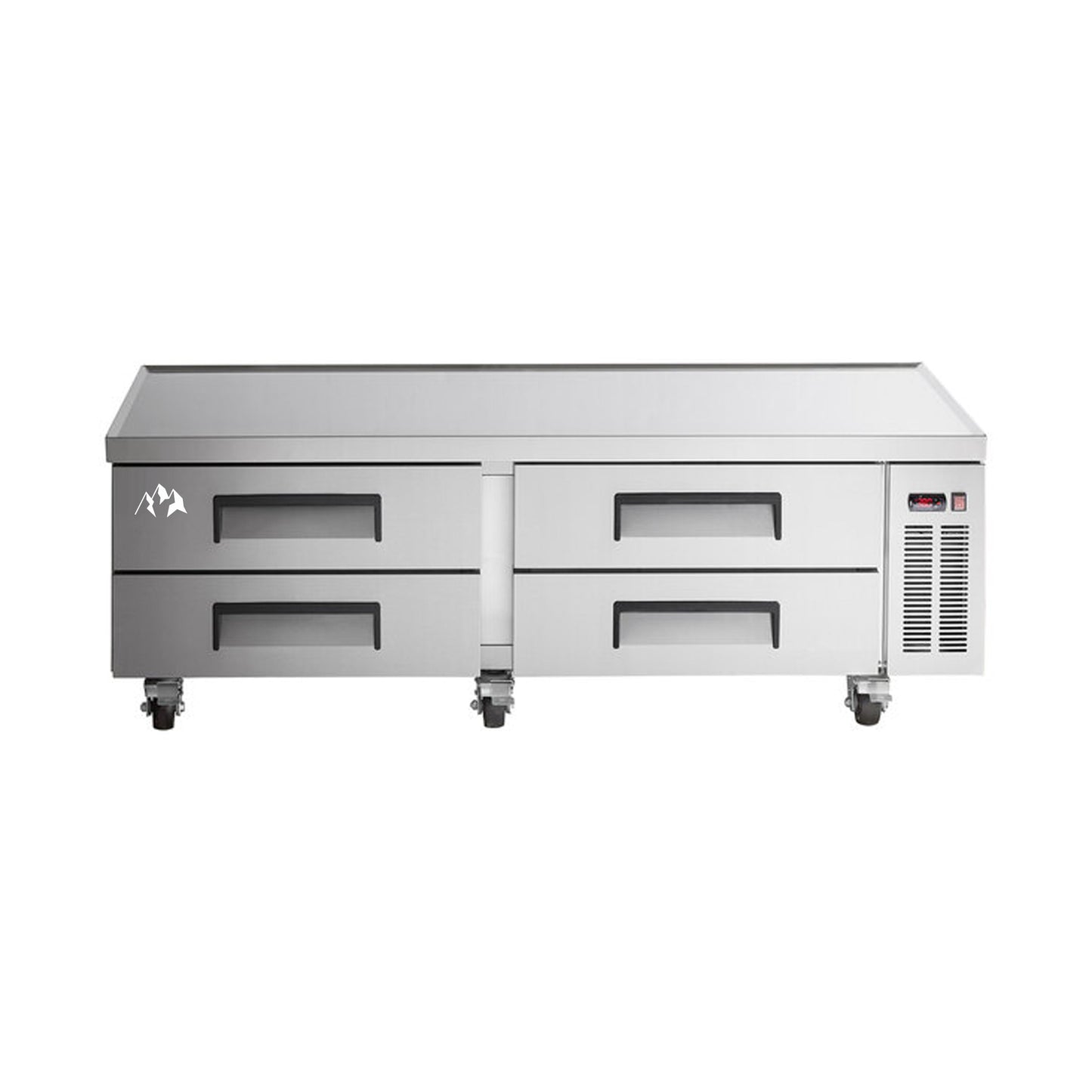 Chef AAA Commercial 72" Chef Base Refrigerator 4 Drawer 1100lbs Capacity - TCB72-D4