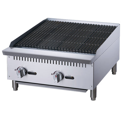Chef AAA Commercial 24 in. Countertop Charbroiler - TCCB24