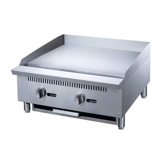 Chef AAA Commercial 24 in. Countertop with Griddle with 2 Burners NG - TCGM24