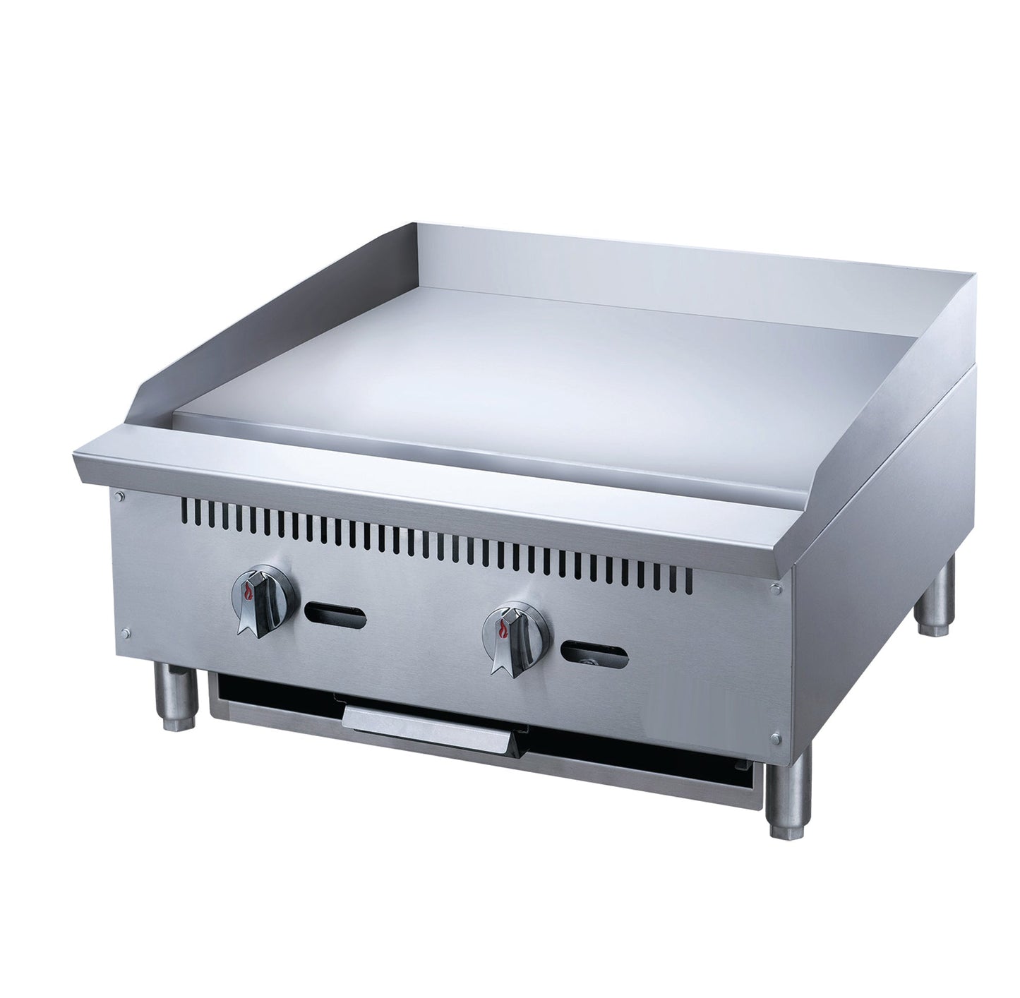 Chef AAA Commercial 24 in. Countertop with Griddle with 2 Burners NG - TCGM24