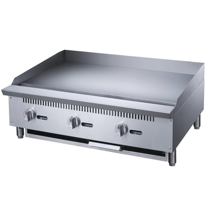 Chef AAA Commercial 36 in. Countertop with Griddle with 3 Burners NG - TCGM36