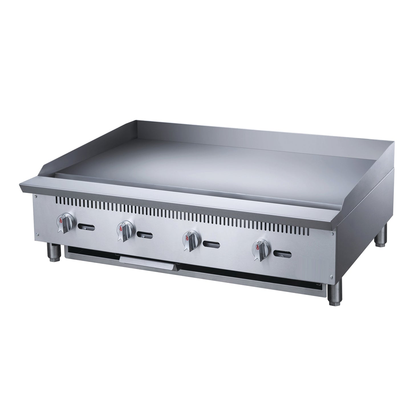 Chef AAA Commercial 48 in. Countertop with Griddle with 4 Burners NG - TCGM48