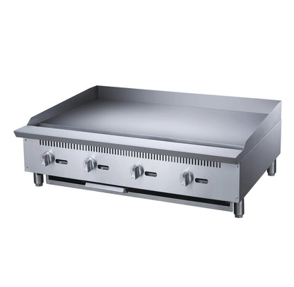 Chef AAA Commercial 48 in. Countertop with Griddle with 4 Burners NG - TCGM48