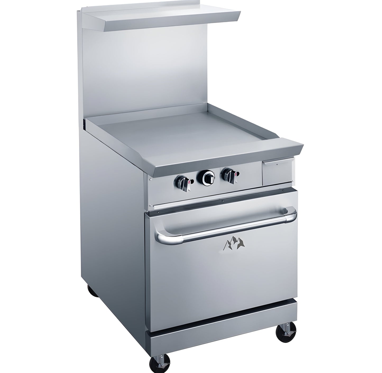 Chef AAA - TCR24-GM Commercial 24" Oven Range 24" Griddle Natural Gas - TCR24-GM