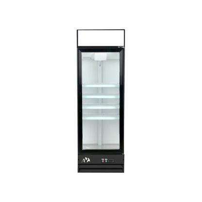 Chef AAA - G368BMF-HC, Commercial 26" 1 Glass Door Merchandiser Refrigerator 13 cu.ft.