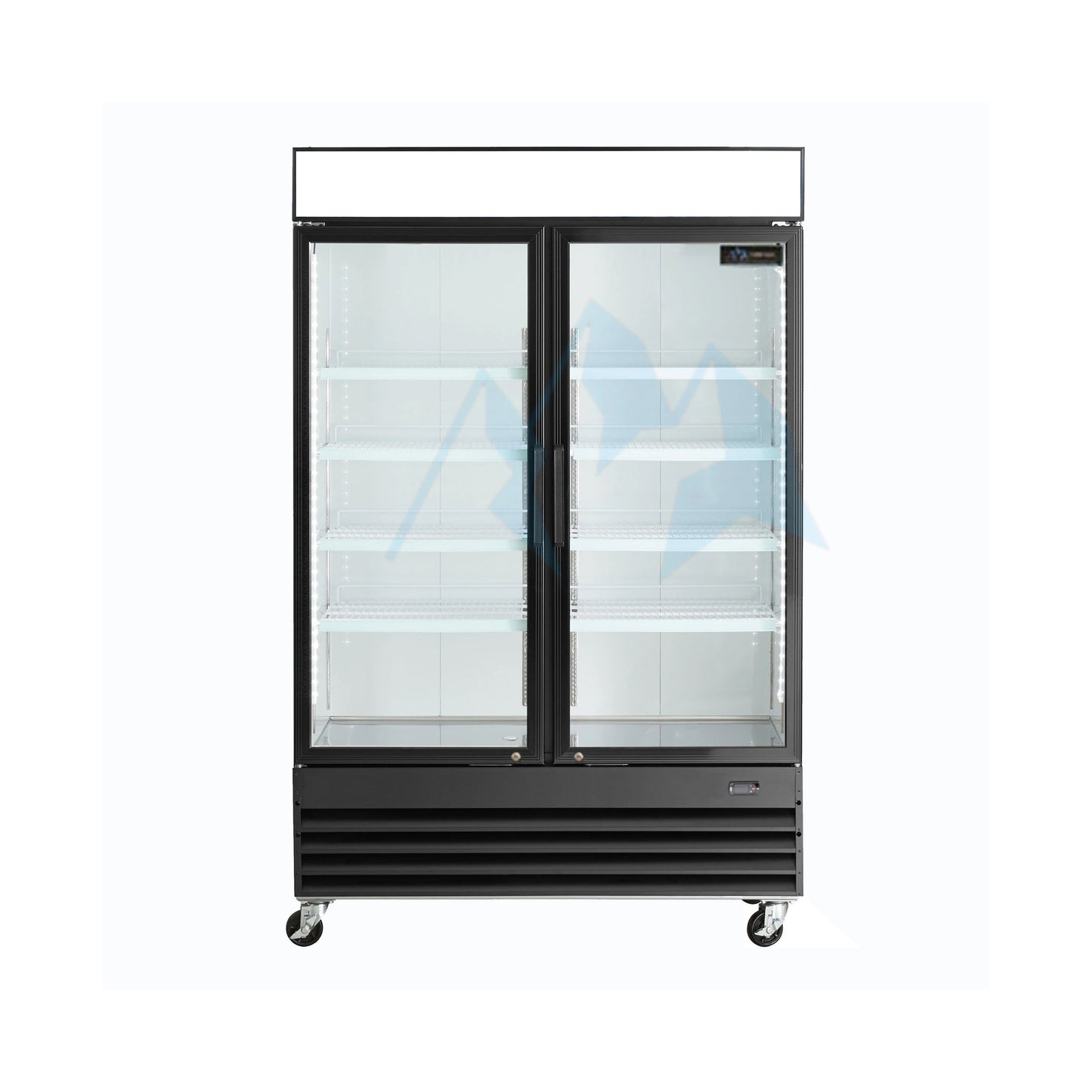 Chef AAA - GDM-41B, Commercial 48" 2 Glass Door Refrigerator 32 cu. ft. - GDM-41B