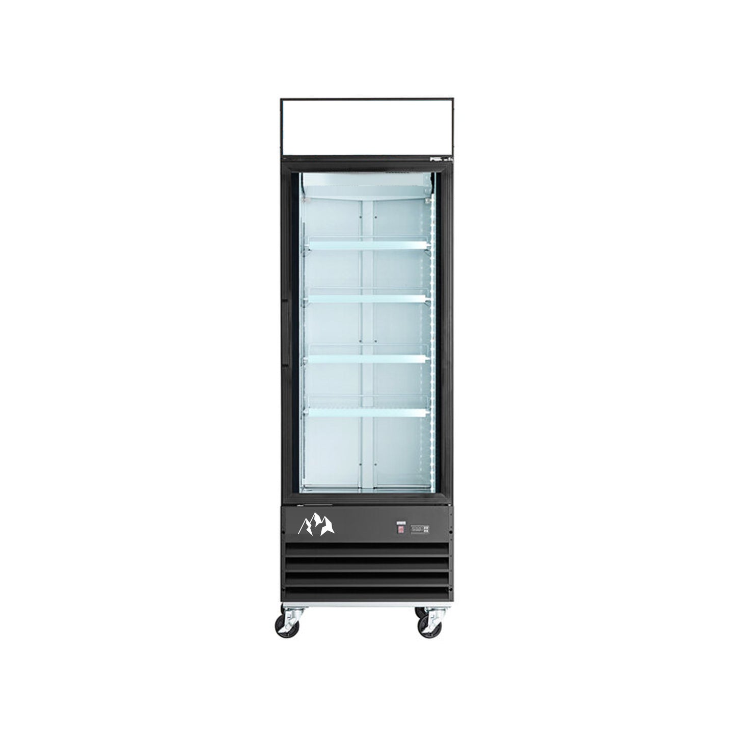 Chef AAA - SC-568FDX, Commercial 27" 1 Glass Door Merchandiser Refrigerator 20 cu. ft. - SC-568FDX