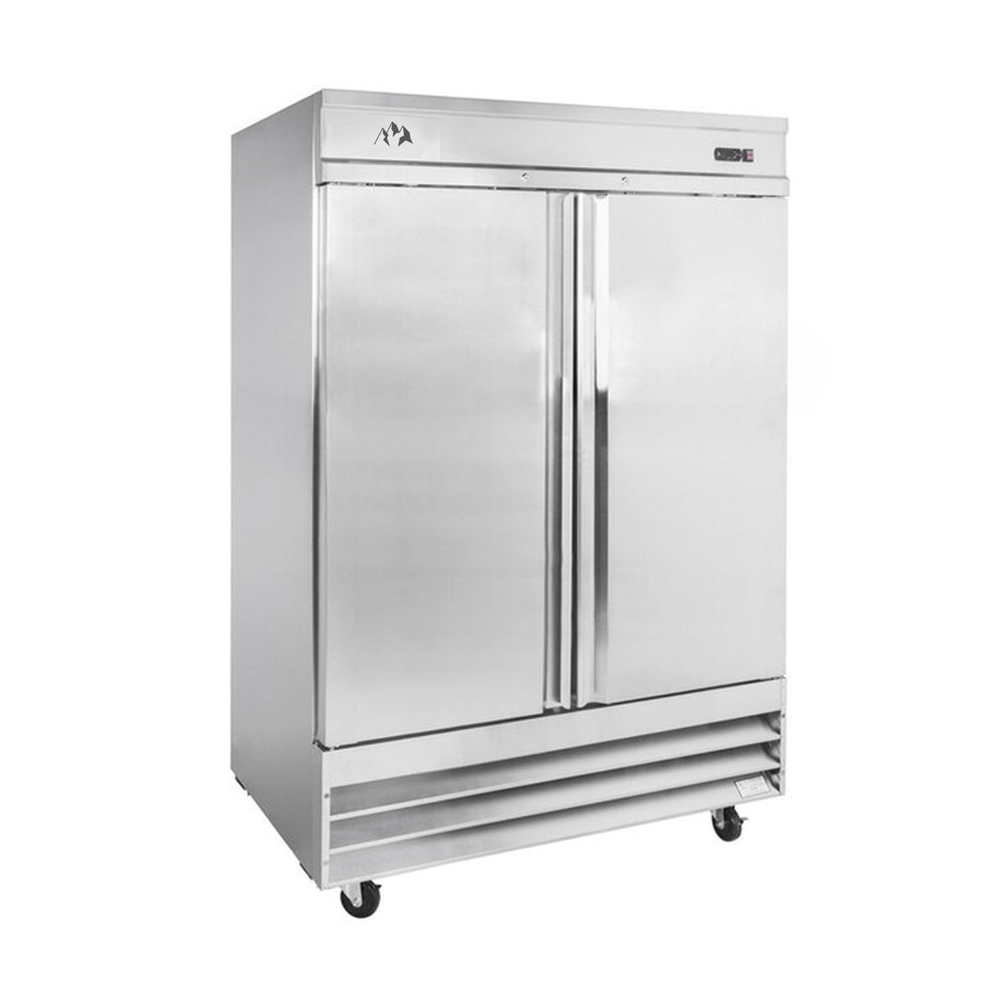 Chef AAA - SS-2F-HC, Commercial 54" Reach-In Freezer 2 Solid Door Stainless Steel 47 cu.ft - SS-2F-HC