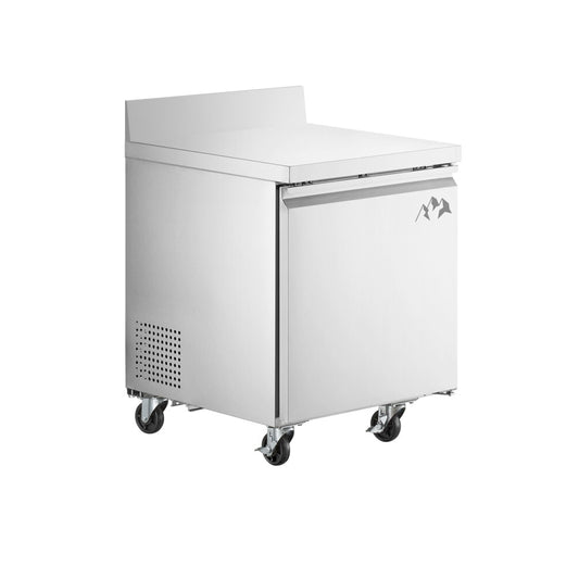 Chef AAA - Commercial 27" Undercounter Freezer with Splash Guard 5.5 cu.ft. - SS-UCSG-27F-HC