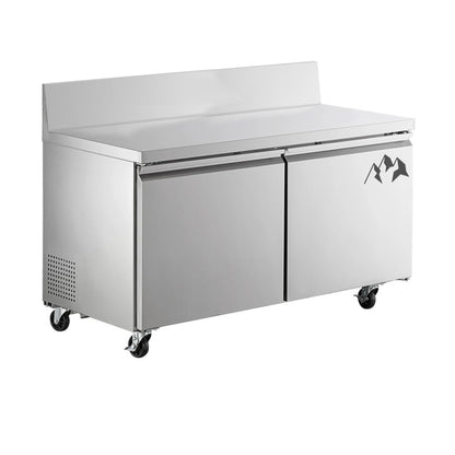 Chef AAA Commercial 60" Undercounter Freezer with Splash Guard 15 cu.ft. - SS-UCSG-60R-HC
