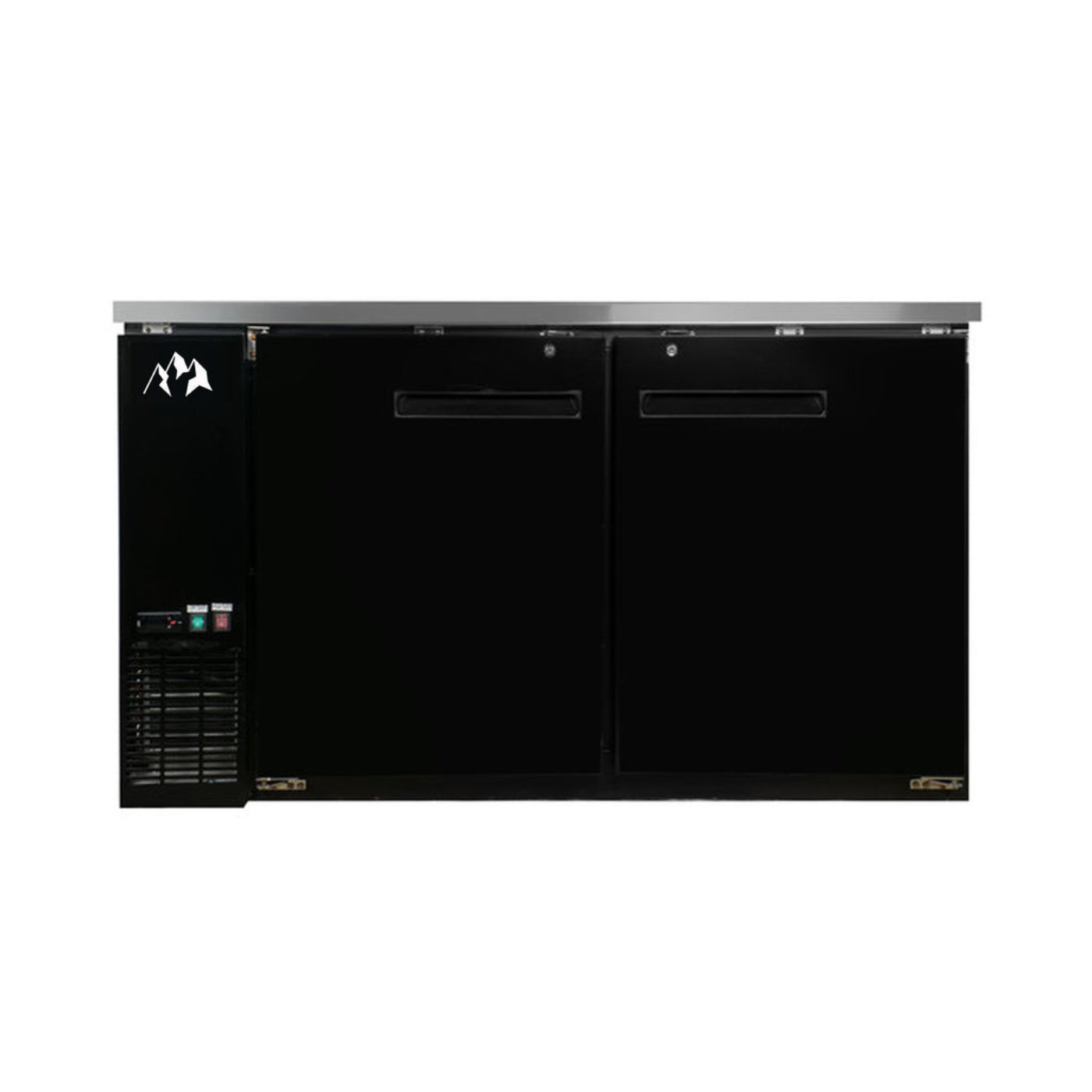Chef AAA - UBB-60-HC, Commercial 60" Solid Door Back Bar Solid Refrigerator 15.8 cu.ft. - UBB-60-HC
