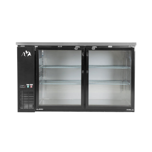 Chef AAA - Commercial 61" Glass Door Back Bar Refrigerator 15.2 cu.ft. - TBB-60G-HC