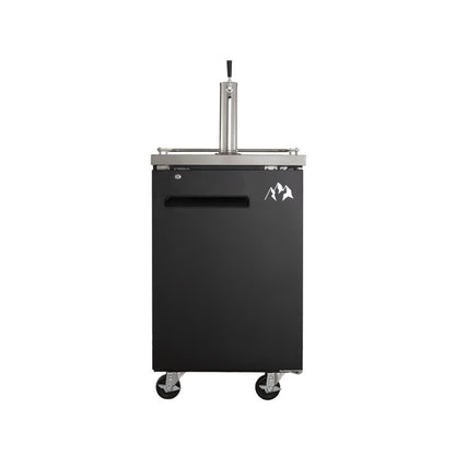 Chef AAA - UDD-1-HC, Commercial 24" Single Tap Kegerator Beer Dispenser (1) 1/2 Keg Capacity 6.5 cu.ft. - UDD-1-HC