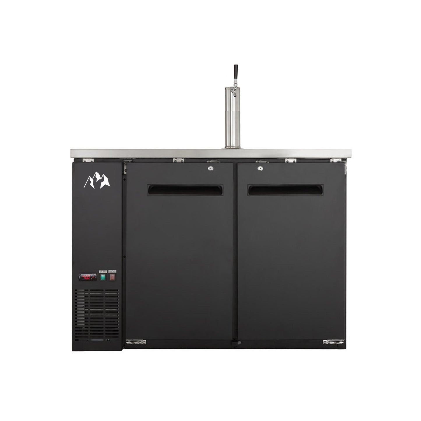 Chef AAA - UDD-48-HC, Commercial 48" Single Tap Kegerator Beer Dispenser (2) 1/2 Keg Capacity 11.8 cu.ft. - UDD-48-HC