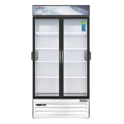 Everest Commercial 39" 2 Swing Glass Door Chromatography Merchandiser Refrigerator 36 cu.ct. - EMSGR33C