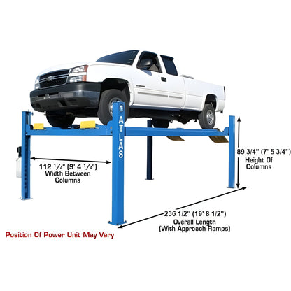 Atlas 412 12,000 lb 4-Post Lift + RJ6 Jacks Combo - ATEATTD-412-COMBO-FPD