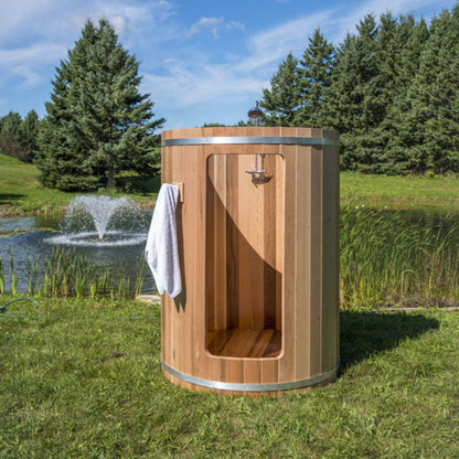 Dundalk LeisureCraft Clear Cedar Rainbow Barrel Shower - 580S
