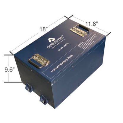Allied Lithium 48v 105AH Single Bank Golf Cart Battery - AB-CMCL-48V-105AH