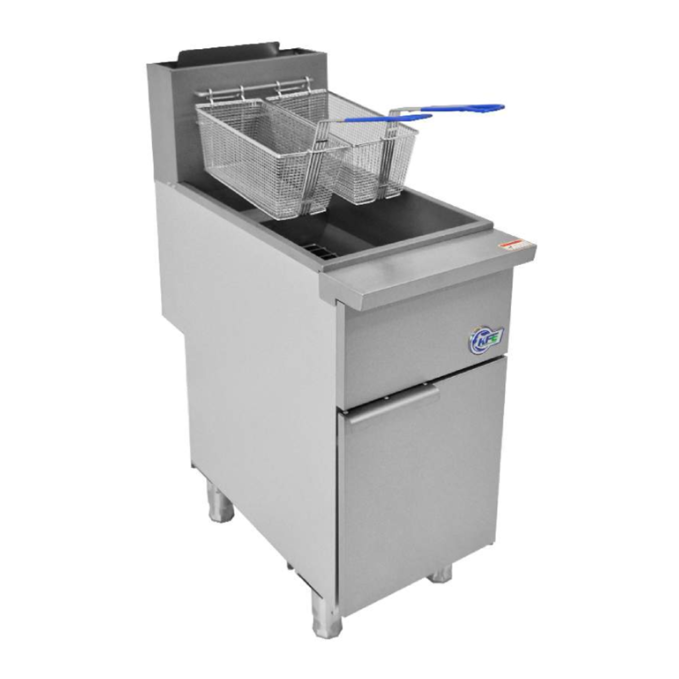 Chef AAA - KF-F3-LP, Commercial 40lbs Deep Fryer 3 Tube Liquid Propane - KF-F3-LP