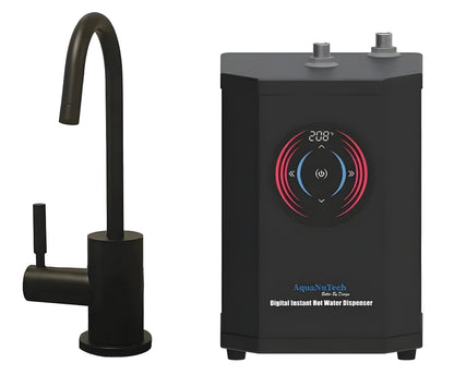 AquaNuTech Digital Instant Hot Water Dispenser with Hot Only Contemporary C-Spout Faucet New - HT-H2400-CH