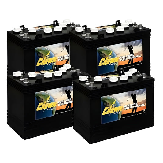 Crown Battery CR-GC150 12Volt/150Ah (4 Pack, 48V) - CG-GC150-4x
