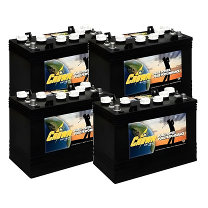 Crown Battery Scissor Lift / Floor Scrubber 6 Volt CR-205 [4 Pack, 24V) - CR-205-4x