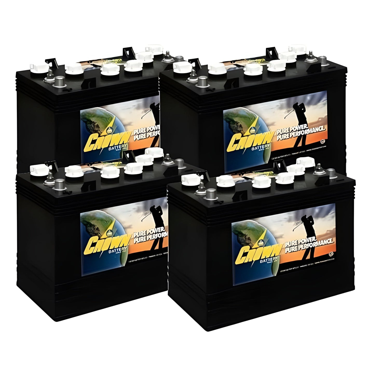 Crown Battery Scissor Lift / Floor Scrubber 6 Volt CR-205 [4 Pack, 24V) - CR-205-4x