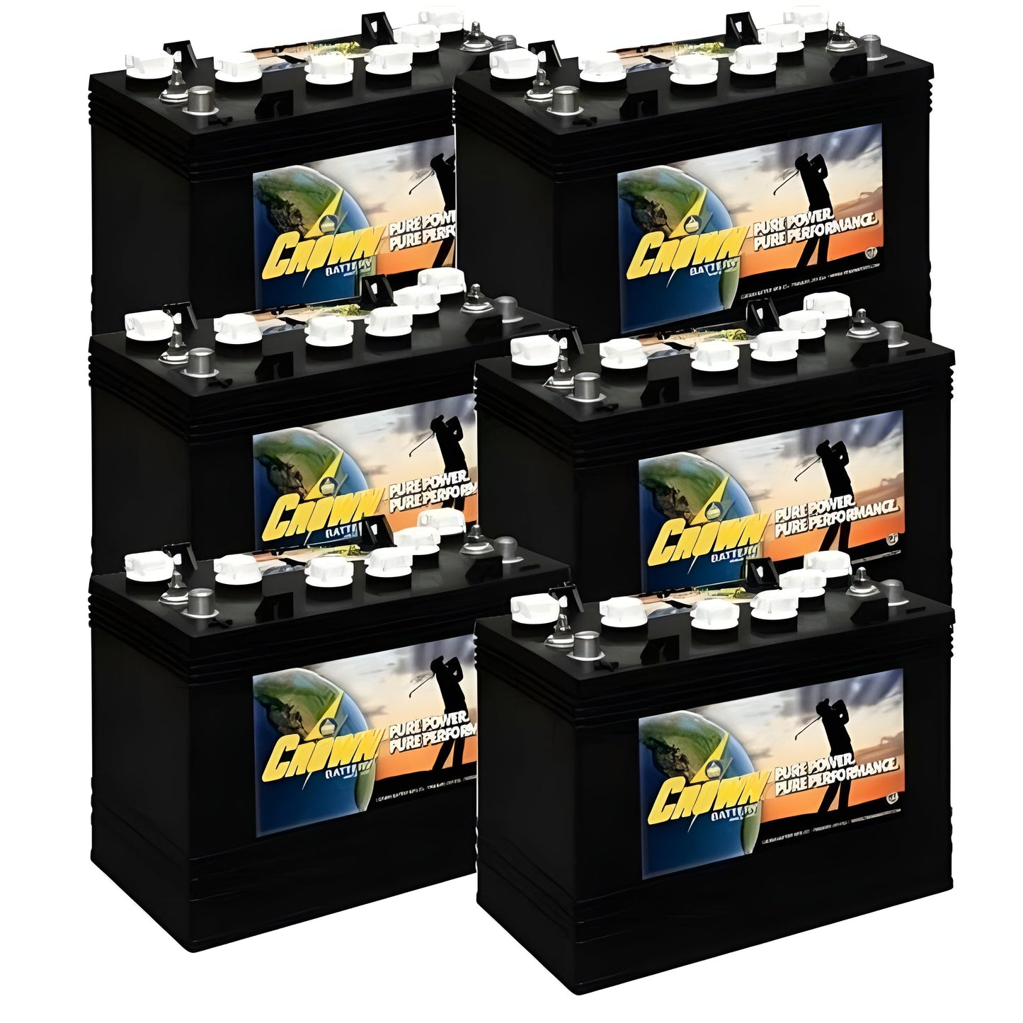 Crown Battery CR-GC150 12Volt/150Ah (6 Pack, 72V) - CG-GC150-6x