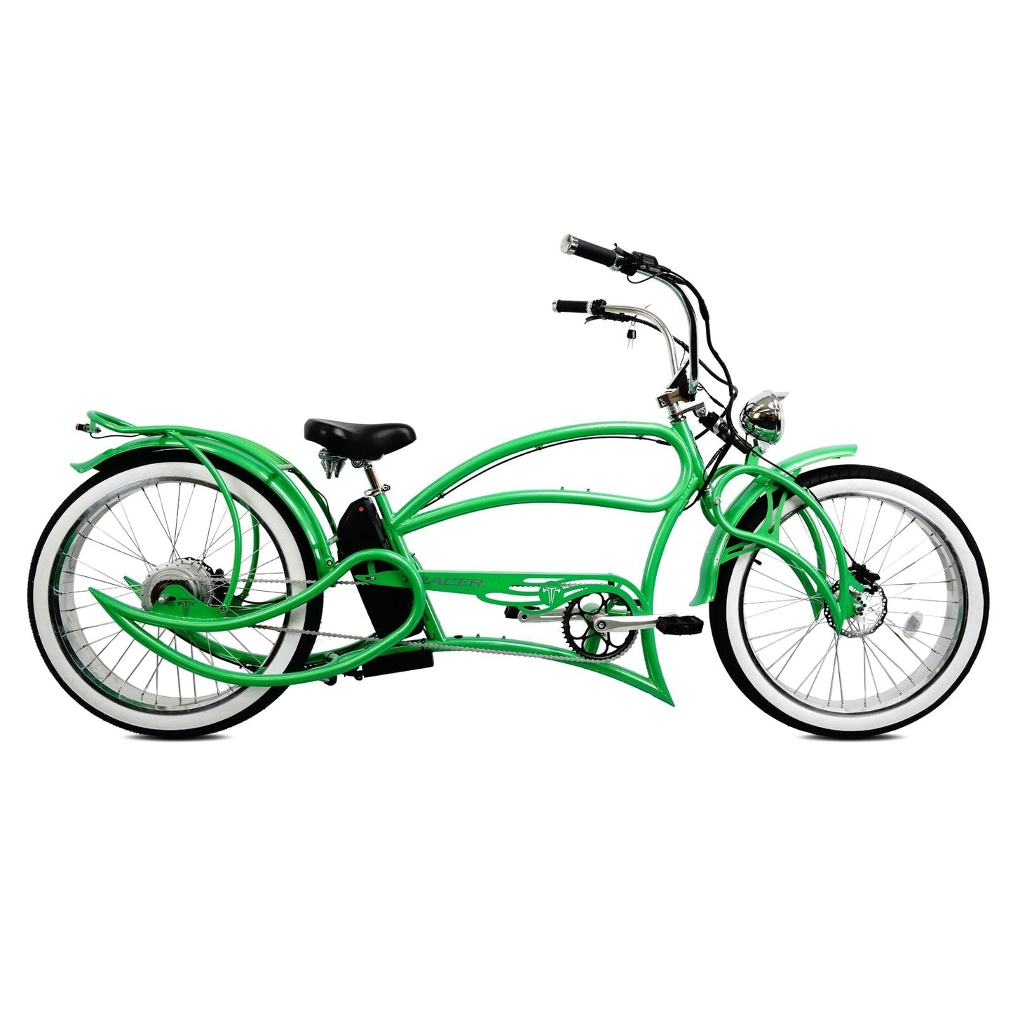 Tracer 800W Beyond Pro Stretch Classic Chopper Electric Bike - MB-EB-BEYOND Pro-BK - MB-EB-BEYOND Pro-BK