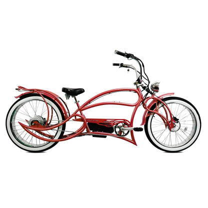 Tracer 800W Beyond Pro Stretch Classic Chopper Electric Bike - MB-EB-BEYOND Pro-BK - MB-EB-BEYOND Pro-BK