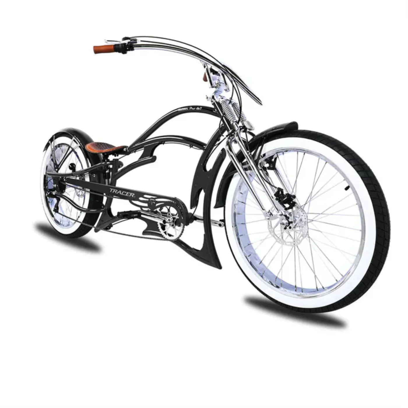 Tracer 26" Raider Pro DS7 Stretch Chopper Cruiser Bike - MB-RD-PDS7-BLU