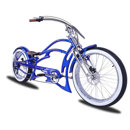 Tracer 26" Raider Pro DS7 Stretch Chopper Cruiser Bike - MB-RD-PDS7-BLU