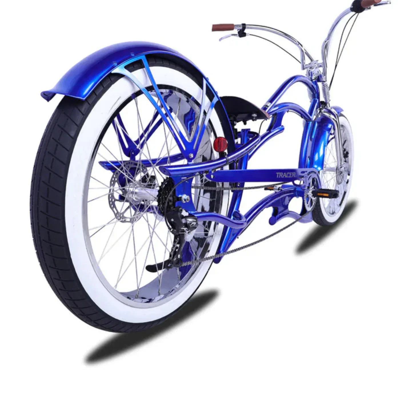 Tracer 26" Raider Pro DS7 Stretch Chopper Cruiser Bike - MB-RD-PDS7-BLU