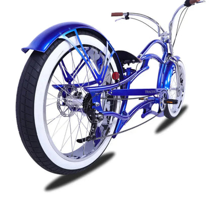 Tracer 26" Raider Pro DS7 Stretch Chopper Cruiser Bike - MB-RD-PDS7-BLU