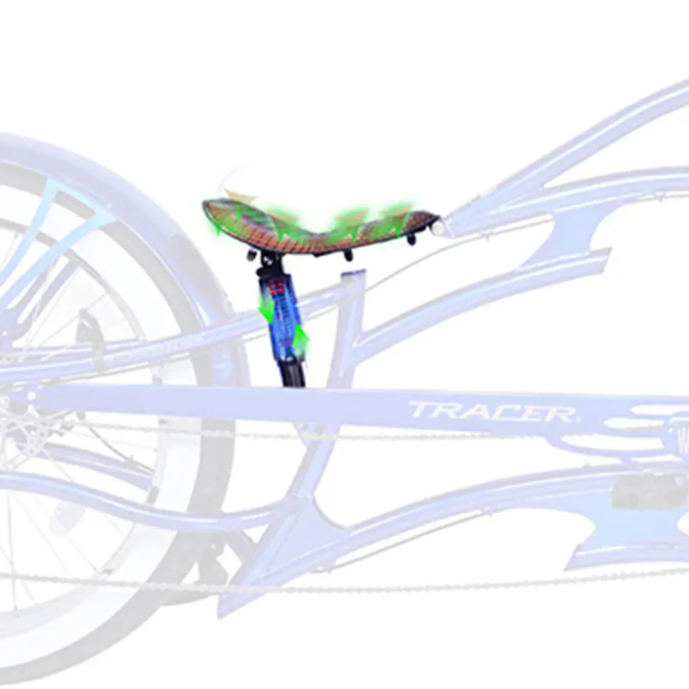 Tracer 26" Raider Pro DS7 Stretch Chopper Cruiser Bike - MB-RD-PDS7-BLU