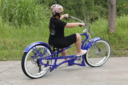 Tracer 26" Raider Pro DS7 Stretch Chopper Cruiser Bike - MB-RD-PDS7-BLU