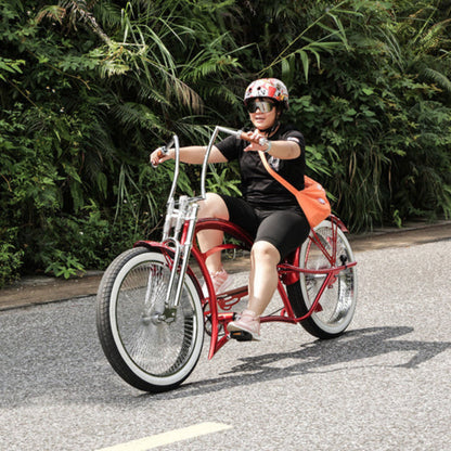 Tracer 26" Scorpion Pro DTS Stretch Chopper Cruiser Bike - MB-SP-PDTS-WHT