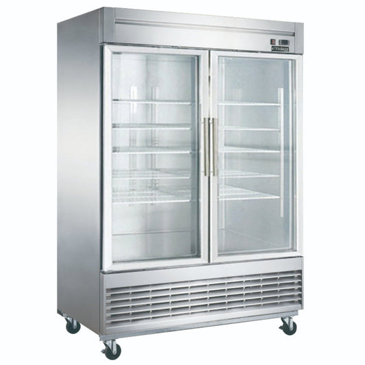 Chef AAA - KF-49BG 55" 2 Glass Door Reach-in Freezer 40.72cu.ft NSF - KF-49BG
