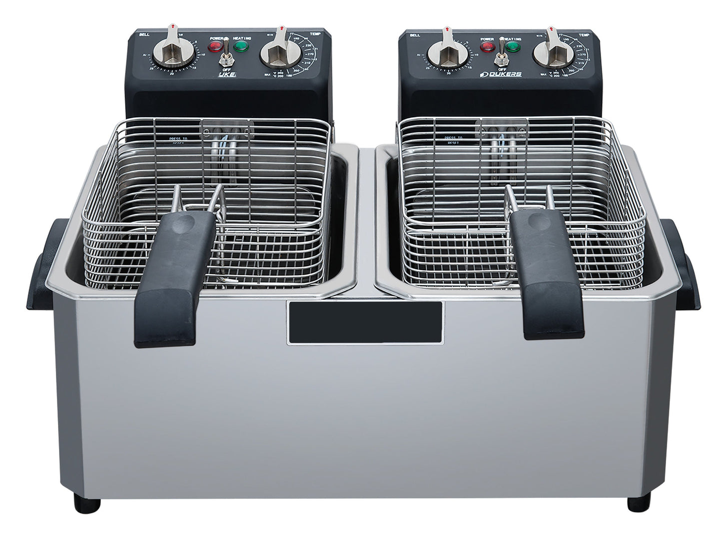 Chef AAA 20lb Two Basket Electric Countertop Deep Fryer - TCF10ED