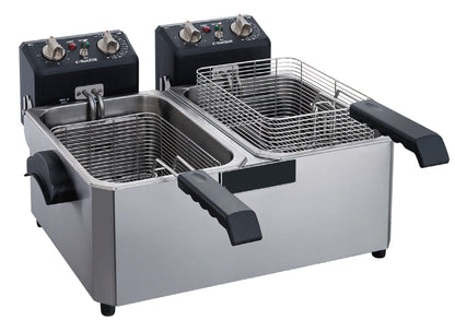 Chef AAA 14lb Two Basket Electric Countertop Deep Fryer - TCF7ED