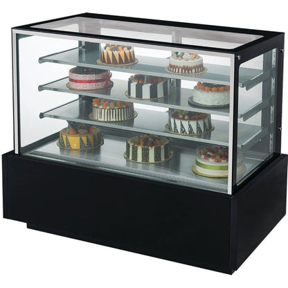 Chef AAA - CV-180 72" Refrigerated Flat Glass Bakery Display Case - CV-180
