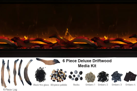 Remii 45" Extra Deep Built-In Indoor and Outdoor Linear Electric Fireplace - 102745-DE