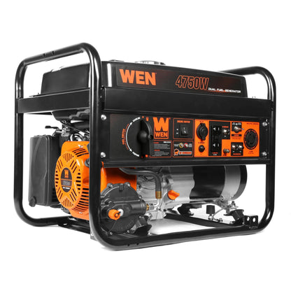 WEN DF472X 4,750-Watt 120V/240V Dual Fuel Portable Generator with CO Watchdog - DF472X