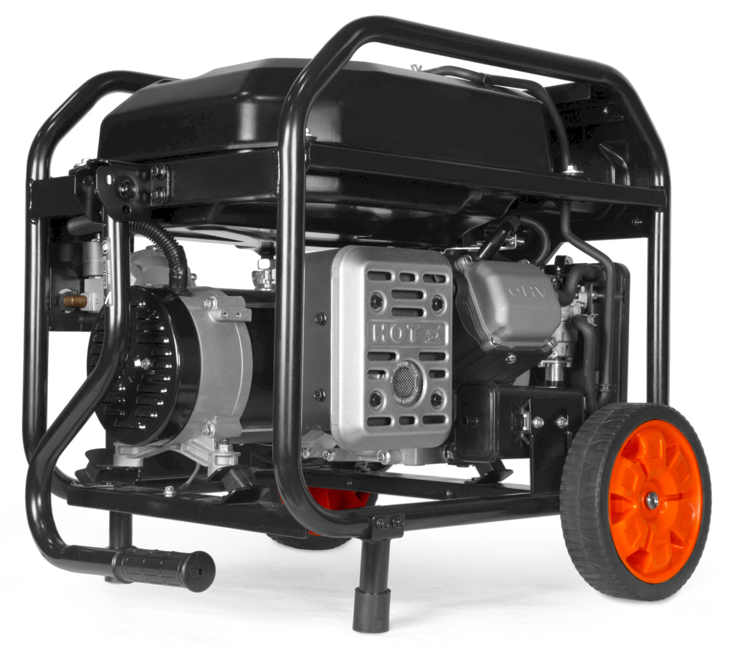 WEN DF5600X 5,600-Watt Dual Fuel Portable Generator with Wheel Kit, Electric Start, and CO Watchdog - DF5600X