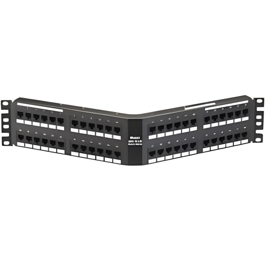 Panduit Punchdown Patch Panel, Cat 6, Angled, 48 - DPA48688TGY