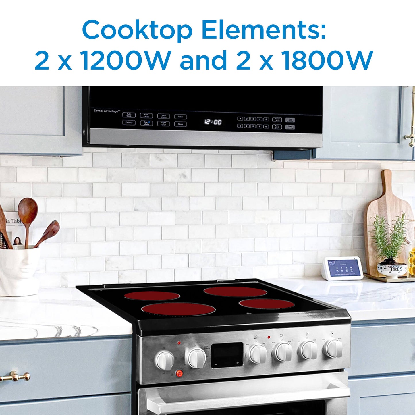 Danby - 24" Slide-In Smooth Top Range, ADA Compliant, Airfry, Manual Clean Ranges - DRCA240BSS