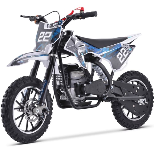 MotoTec Demon 40cc 4-Stroke Kids Gas Dirt Bike Blue, White or Green - NEW PRODUCT