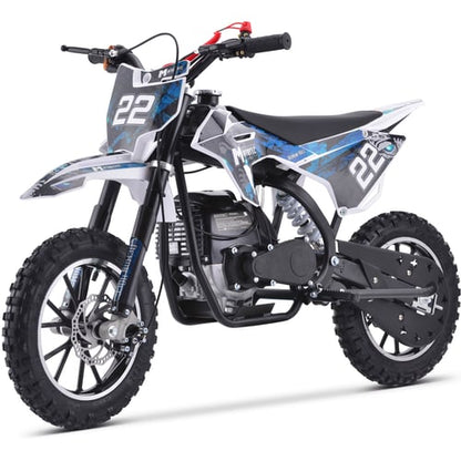 MotoTec Demon 40cc 4-Stroke Kids Gas Dirt Bike Blue, White or Green - NEW PRODUCT