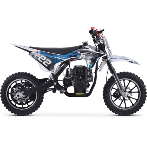 MotoTec Demon 40cc 4-Stroke Kids Gas Dirt Bike Blue, White or Green - NEW PRODUCT